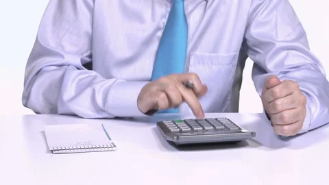 Calculating taxes  Video stock 210167990