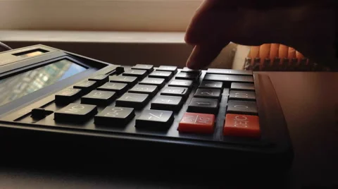 Calculating Time Lapse Stock Footage 54959024