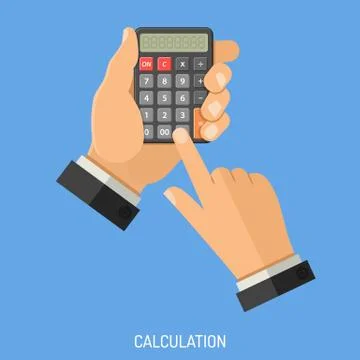 Calculation and Counting Concept Stock Illustration