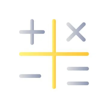 Calculation flat gradient color ui icon 스톡 일러스트