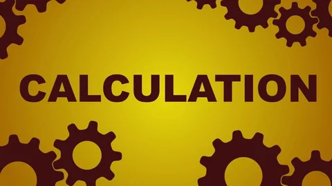 Calculation gear concept Stock Footage 84585644