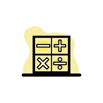 Calculation Icon Conceptual Vector Illustration Design Stock Illustration