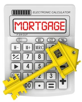 Calculation of mortgage lending Ilustração Stock