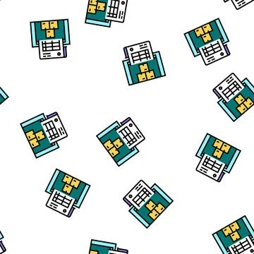 Calculation of optimal stock vector seamless pattern Stock Illustration