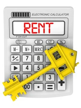 Calculation rent of the house 스톡 일러스트