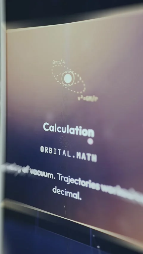 Calculation stage for trajectory optimization in space mission 動画素材 334944635