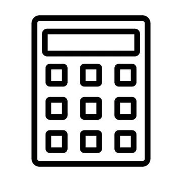 Calculation Vector Icon Design Illustration Stock Illustration