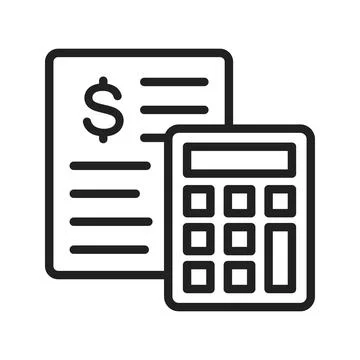 Calculations icon vector image.  Stock Illustration
