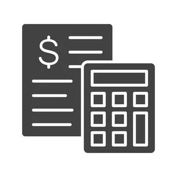 Calculations icon vector image. Stock-Illustration