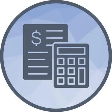 Calculations icon vector image. Stock Illustration