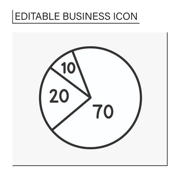 Calculations line icon Stock Illustration