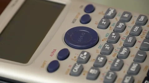 Calculations Using Calculator And Pencil Stock Footage 69021702