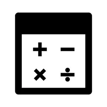 Calculator 2 Icon Stock Illustration