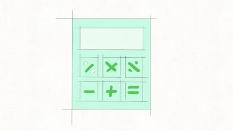 Calculator Animation | Financial Calculation Concept Stock Footage 336724243