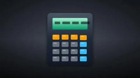Calculator App Icon Flat Motion Graphics Animation 스톡 동영상 347966070