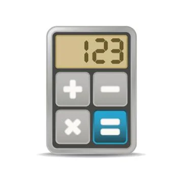 Calculator, application icon Stock Illustration