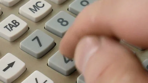 Calculator background closeup Stock Footage 68188455
