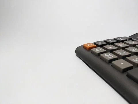 Calculator for background design, on white background Stock Photos