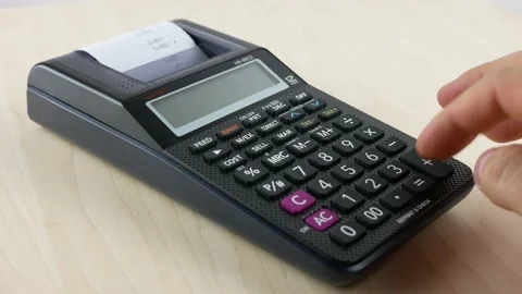 Calculator, bills, 2021 Stock Footage 161635655