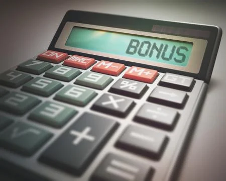 Calculator Bonus Illustrazione stock