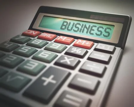 Calculator Business Stock Illustration