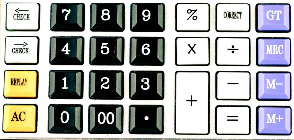 Calculator button Stock Illustration