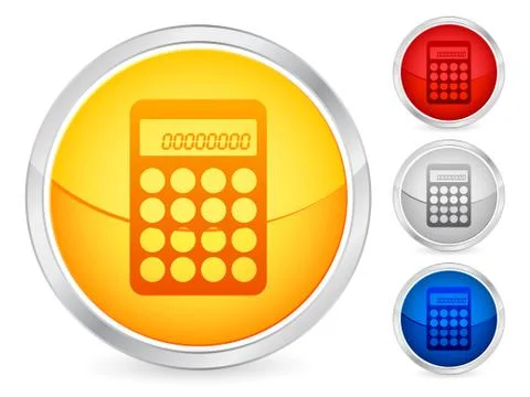 Calculator button Stock Illustration