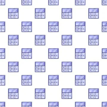 Calculator button symbols showing math accounting finance pattern Stock Illustration