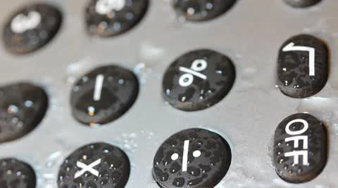 Calculator buttons Stock Footage 10793179