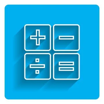 Calculator buttons icon Stock Illustration