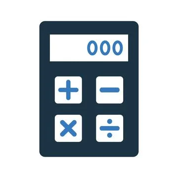 Calculator, calculation, calculate icon. Simple vector design. Illustrazione stock