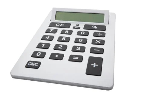 Calculator with clipping path Stock Photos