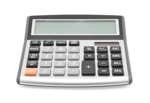 Calculator with clipping path Fotos de archivo