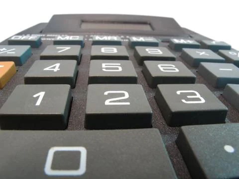 Calculator Close Up Macro Stock Photos