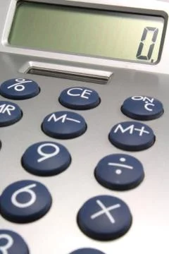 Calculator close up Stock Photos