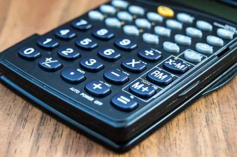 Calculator close up Stock Photos