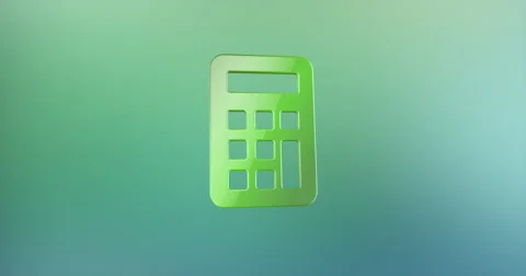 Calculator Color 3d Icon Stock Footage 68097084