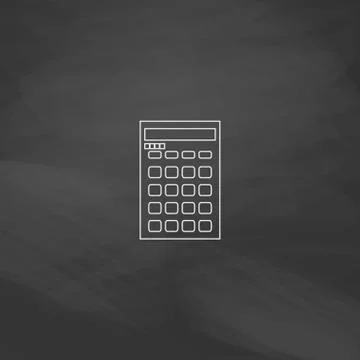 Calculator computer symbol Illustrazione stock