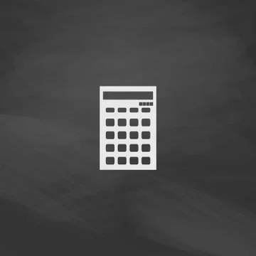 Calculator computer symbol Illustrazione stock