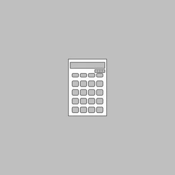 Calculator computer symbol Illustrazione stock