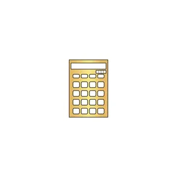 Calculator computer symbol Illustrazione stock