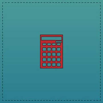 Calculator computer symbol Illustrazione stock