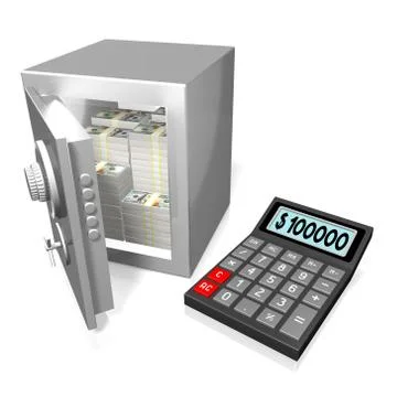 Calculator concept Ilustración de archivo