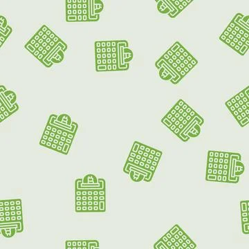 Calculator cryptocurrency mining glyph seamless pattern 스톡 일러스트