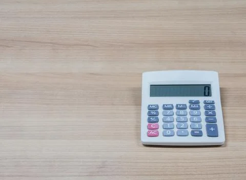 Calculator on the desk Stock Photos