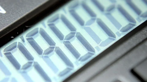 Calculator Digits Stock Footage 63440289