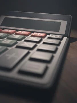 Calculator Display Blank Stock Illustration