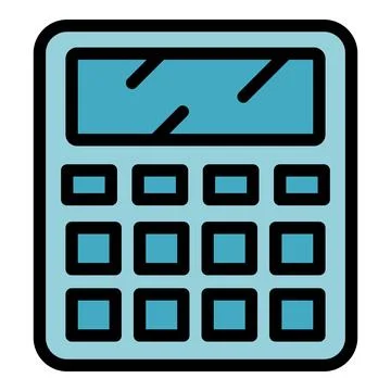 Calculator displaying calculation result, ready for accounting tasks Illustrazione stock