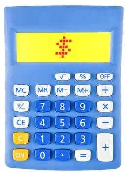 Calculator with dollar Foto stock