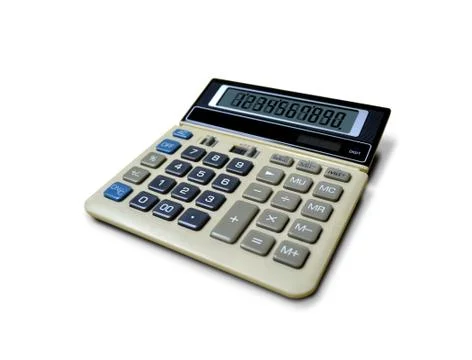 Calculator with dual power function Stock Photos